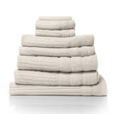Royal Comfort Eden Egyptian Cotton 600 GSM 8 Piece Towel Pack Beige ABM-231915