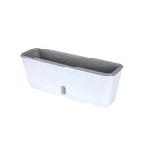 Rectangular Self Watering Planter, Plastic Window Box Planter with Water Level Indicator, Long V1366-AZ2-W-19709