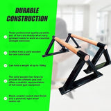 Premium Parallette Pair Gymnastics Push Up Bars V63-840241