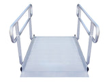 Kartrite 6ft Portable Aluminium Mobility Threshold Access Wheelchair Ramp w/ Handrails WCR-01H-6FT-HND