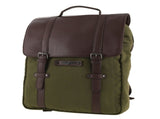 POLICE Messenger Backpack Bag with Laptop Computer Sleeve in Dark Olive V563-POL-33-DKOLIVE