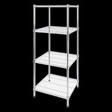 Modular Wire Storage Shelf 350 x 350 x 1800mm Steel Shelving V63-841471