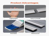 Wall Molding Kit, Wainscoting Panels, Lightweight Paintable Polystyrene, Easy to Install, Wide & V952-QMSTJBYXSB77R53XW001V0