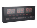 LED Number Clock Large Big Digital Display with Temperature Wall Alarm V1294-YM0901-3115240006711