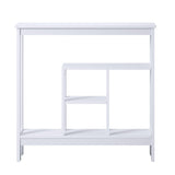 Sarantino Julian Console Table in White TBL-503-02-WH