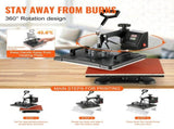 1400W Heat Press Machine 8 In 1 Sublimation Steel Frame Heat Presses with Temperature And Time V952-FM1181DGNTHJ00001V3