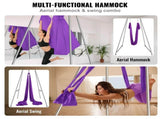 Aerial Yoga Frame & Yoga Hammock, 2950 mm Height Professional Yoga Swing Stand Comes with 12 m V952-KJDC293M12MDB9TTKV0