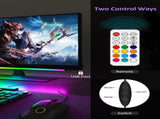 2 Pcs RGB LED Gaming Light Bar - Dual Color Temperature & Adjustable RGB Effects, USB-Powered V888-ELOSUNG17332