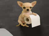 Darzheoy Dogs Toilet Roll Holder Series, 3D Resin Cute Dog Towel Rack, Wall Mouted Toilets Paper V1189-WXFWAL-20260326-02520