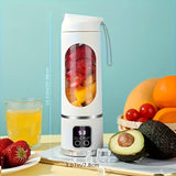 Portable Home Small USB Charging Mixer & Juicer - Easy to Clean, Suitable for Fruit Vegetable Drink, V1102-HEZJ-001
