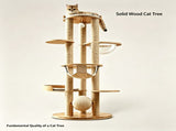 Acrylic Space Capsule Cat Tree V1408-CR-62-BE