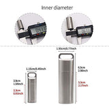 Pill Box Medicine Container with Key Buckle Stainless Steel Portable Waterproof S/M/L V1192-AZ-W-30965