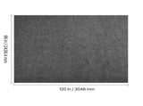 Rug Pad 2.44 x 3.05 m, Non-slip Carpet Area Pad, Rug Mat Padding with Dual Surface Felt Cushion & V952-TPRDTD810FT0F01B4001V0