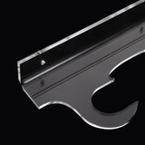 2Pcs Acrylic Display Rack Wall Mount Two Layer with Screws for Wands Collectibles Transparent V1192-AZ-W-21552