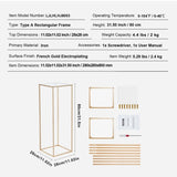 2PCS 31.5inch/80cm High Wedding Flower Stand, With Acrylic Laminate,Metal Vase Column Geometric V952-HLHJLFTJXKYLBM79EV0