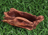Retro Cement Flowerpot in Tree Stump Design for Plants and Flowers, Outdoor Indoor Planter V1369-AZ3-W-18378