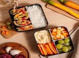 Monbento Flex - The 2 Compartment Lunch Box with Cutlery - Black Onyx V398-MB-53010002