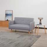 Picasso 2 Seater Fabric Sofa Lounge Couch Light Grey V315-VOL-PICA-03