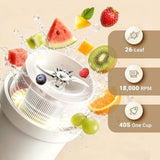 Personal Juicer, Insulated Juicing Cup, 80W High Power, Type-C Rechargeable, Shakes and Smoothies V1107-122-68972-WHT
