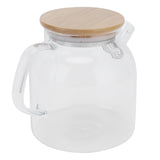 Transparent Glass Tea Pot 600ml Large Capacity Heat Resistant Water Kettle for Home Office Use V1294-YM0901-3118210113311