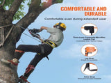 Tree Climbing Spikes Set, 1 Pair Alloy Steel Climbing Spurs with Safety Rope and Safety Harness, V952-PSZZPZCZHKPZ0IXFTV0
