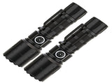 2PCS LED Super Bright Flashlights USB Rechargeable Telescopic Zoom Flashlight for Home Outdoor V1294-YM0901-3117240279111