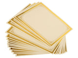 A4 Golden Certificate Paper, Ideal for Awards and Recognition, 30Pcs V1370-AZ4-20889