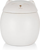 Smiley Cat Shaped Pet Urn for Ashes - Memorial Urn for Cats Dogs, Pet Cremation Urn with Ceramic V1107-135-35110-GRN-L