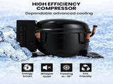 GECKO 160L Upright Portable Fridge / Freezer, 12V/24V for Motorhome, Tiny Home, Off-grid and V219-CMPFRUGK16KA