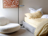 100% Cotton Muslin Duvet Quilt Cover Set w/ 2 Pillow Cases in Yellow - Queen V563-MUSLIN_DVT_YLW-QUEEN