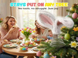 Easter Tree Topper Bunny Ears, Plh Metal Rabbit Ornament, Cute Bendable Spring Holiday Tree V1258-DP02-F-431