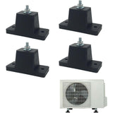 4 Pcs Rubber Anti-Shock Absorber Mounts Units Vibration Pads for Air Conditioners, 4cm V1237-MS-626-325