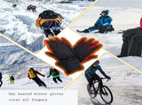 Heated Gloves Male Female Keep Warm Windproof for Winter Outdoor Ski Camping Cycling The Material Is V1370-AZ4-02605