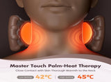 4D neck massager, shoulder massager with heating, a cordless and portable massager that simulates V1188-MS-313-0243