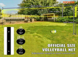 Outdoor Portable Volleyball Net System, Adjustable Height Steel Poles, Professional Volleyball Set V952-PQWTZ323YCGGGY3MUV0