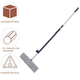 Blue Reusable Microfiber Mop for Home with Self-Wringing and Dual-Use Functionality V1366-AZ2-W-27103