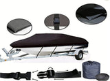 17-19ft Boat Cover Trailerable Marine Grade 600D Black V1188-ZXY-01-11