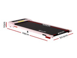 Everfit 3 in 1 Treadmill Electric Walking Pad with Incline Under Desk Home Gym Pink TMILL-400-INC-PK