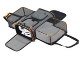 i.Pet Pet Carrier Bag Foldable Expandable Dog Cat Travel Cage Portable Car Kennel PET-CARRIER-ET48X30-OR