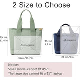 Handmade Canvas Bag with Compartments and Zipper, Versatile Shoulder Bag for Women, College, School, V1237-ZY-203-2873