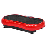 Everfit Vibration Machine Platform Vibrator Resistance Rope Home Fitness Red FIT-H-VP-ROUND-RD