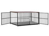 i.Pet Extra Large Dog Crate Furniture 107cm Dog Cage Puppy Pet Wooden Black PET-DOGCAGE-WD-107-BK