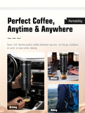 Upgraded Portable Coffee Maker with Temperature and Power Display, USB-C Charging, Self-Heating & V1102-BXSKFJ002