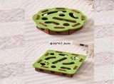 2-piece Green cat toy setfeaturing square and flower shapesis an excellent choice for feline V888-ELOSUNG50035