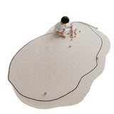Carpet Simple Thickened Densified Odorless Machine Washable Area Rug for Living Room Irregular Shape V1294-YM0716-3117220170911