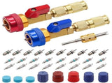 R134A Valve Core Quick Remover Installer Tool Kit - High Low Pressure Car AC Removal Tool, Stem V1366-AZ2-W-21843
