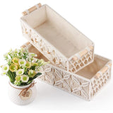 2 Pack Cotton Rope Braided Storage Basket, 30 x 14 x 10cm V1237-ZY-528-282