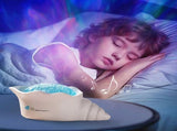 Seashell Starry Sky Projector Lamp with Dynamic Water Ripple Aurora Effect, ABS-PC Decorative Night V1341-ZY-CKWED87E-WHITE
