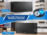 Giantz Wall Mount Steel Tool Cabinet Garage Storage Box Lockable Overhead Shelf Black TC-WAL-SL-BK