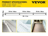Pipe Stair Handrail, 9FT Staircase Handrail, 440LBS Load Capacity Carbon Steel Pipe Handrail, V952-TZBGSLTFSGYG9VDEUV0